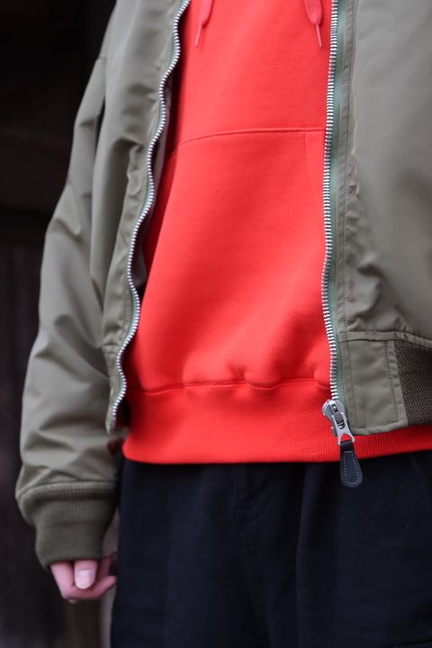 doublet VEGETABLE DYED MA-1(22SS13BL132) style.2022.1.15
