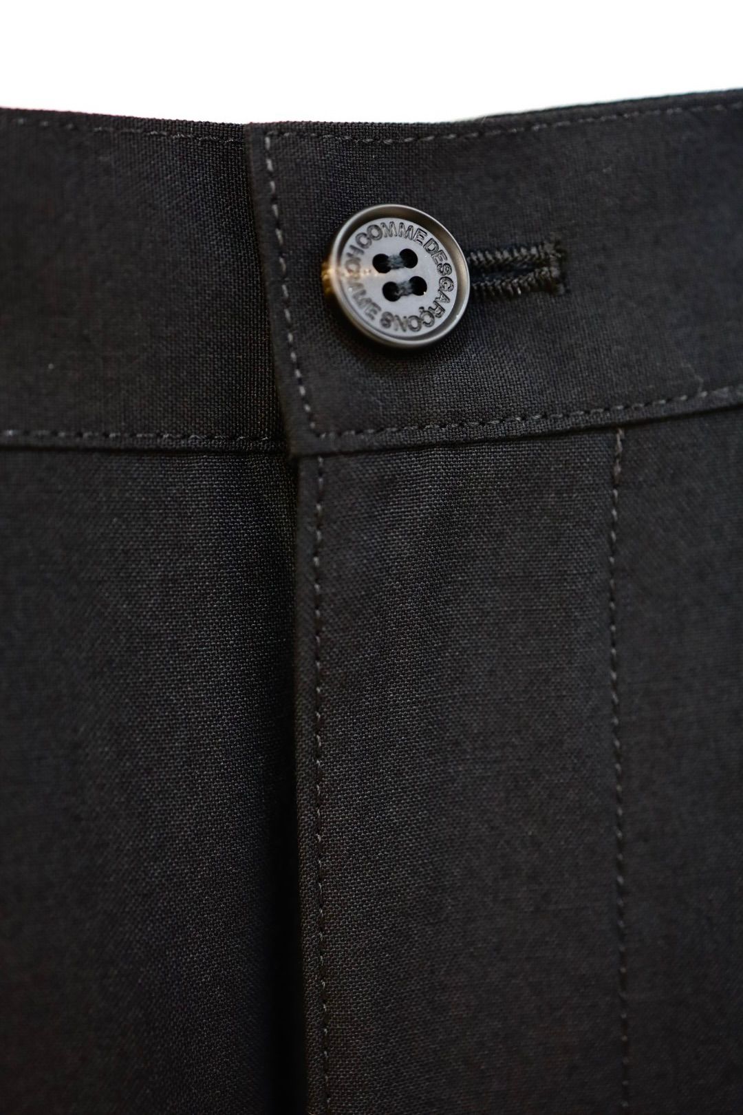 コムデギャルソンオム26SS ウールポプリン2タックパンツ(HQ-P102-051)BLACK☆2月6日(金)発売！