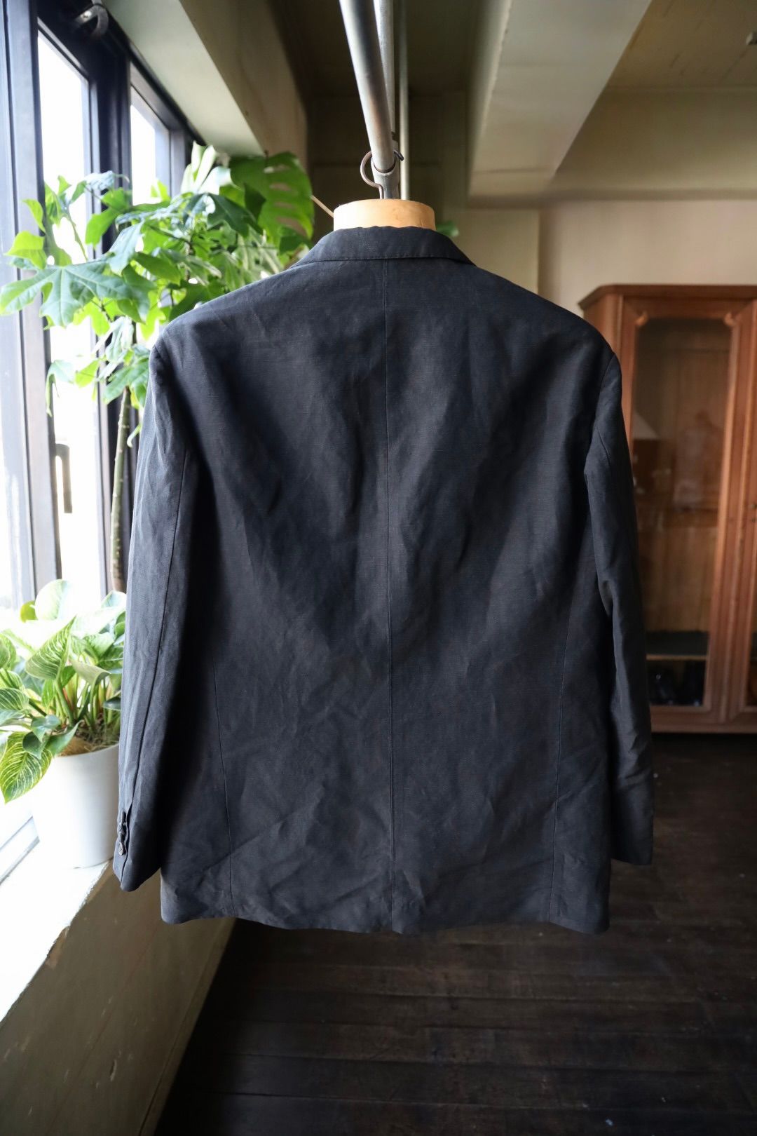 アプレッセ 25SS Silk Linen Jacket(25SAP-01-31H)BLACK