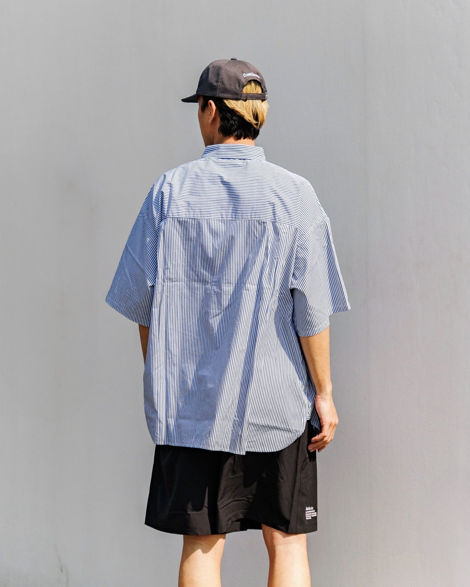 フレッシュサービス  CORPORATE UNIFORM S/S SHIRT(BLUE STRIPE)