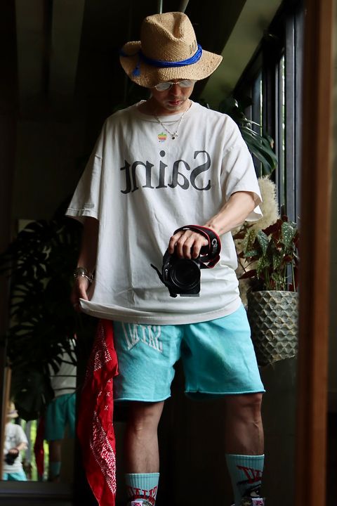 ©SAINT M×××××× 23AW HEART SAINT TEEスタイル