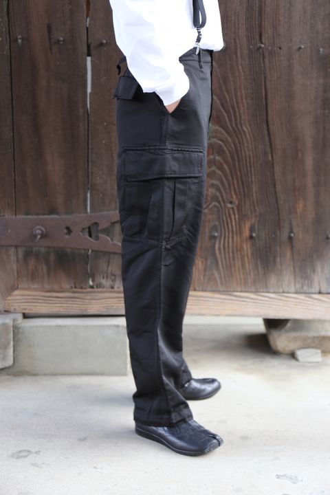 COMME des GARCONS HOMME エステルツイルカーゴパンツ製品染(HG-P004-051) style 2021.02.07.