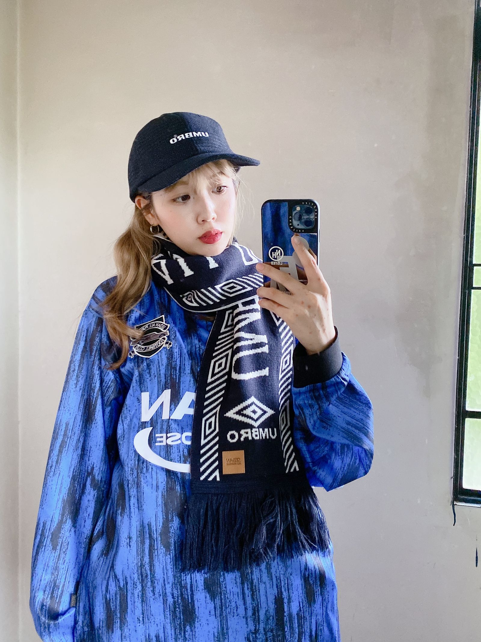 ★UMBRO★ Pigment Dying Graphic Cap Blue UQ223CCP57 UQ223CCP Small Graphic Crinkled Cap - GANT