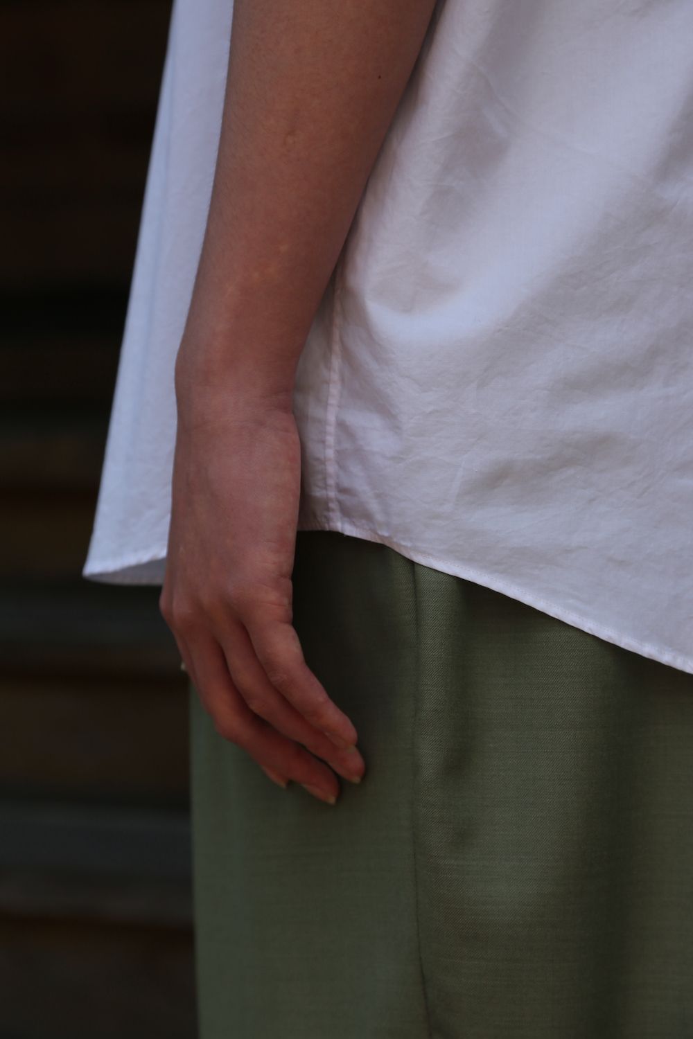 Dulcamara Broad Oversized S/S Regular Collar Shirt(GM212-50625B) style.2021.5.30