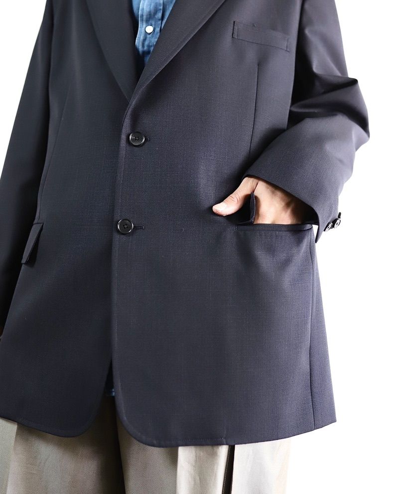 A.PRESSE 24SS 新作 Sub Wool Navy Blazer style&Double Weave