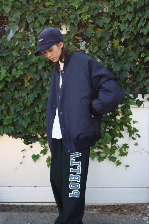 UNIVERSAL PRODUCTS 22AW新作CANONICO WOOL GABARDINE QUIL TING BOMBER BLOUSON style.2022.9.24