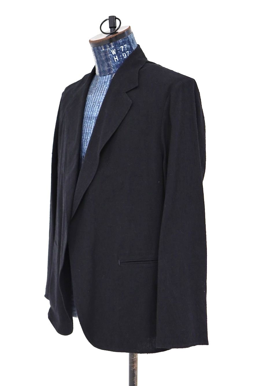 blurhms ブラームス 26SS Silk/Cotton Nep Cardigan Jacket(BHS26S019)Black☆2月13日(金)新作発売！