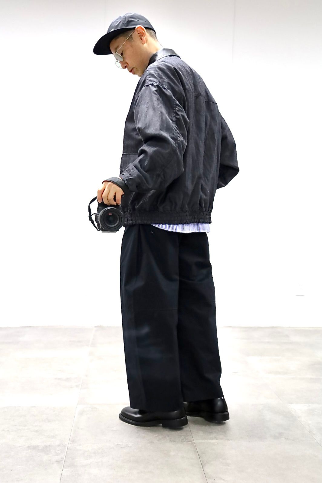 COMME des GARCONS HOMME 26SS ウールラミーギャバジンジャケットスタイル