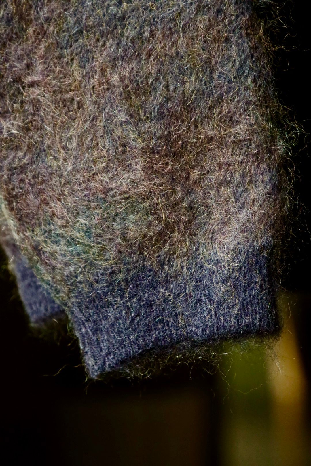 ヨーク23AW LANDSCAPE MOHAIR JACQUARD CREWNECK SWEATER(YK23FW0575S)DARK NAVY
