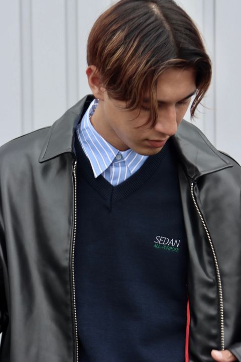 SEDAN ALL-PURPOSE セダンオールパーパス 23AW Synthetic Leather Sports Jacketスタイル