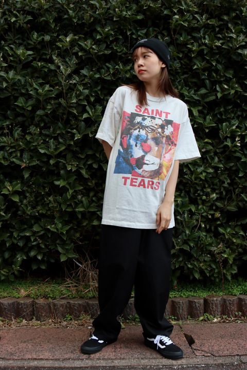 ©SAINT M×××××× 23SS DENIMTEARS CLOWN SS TEEスタイル