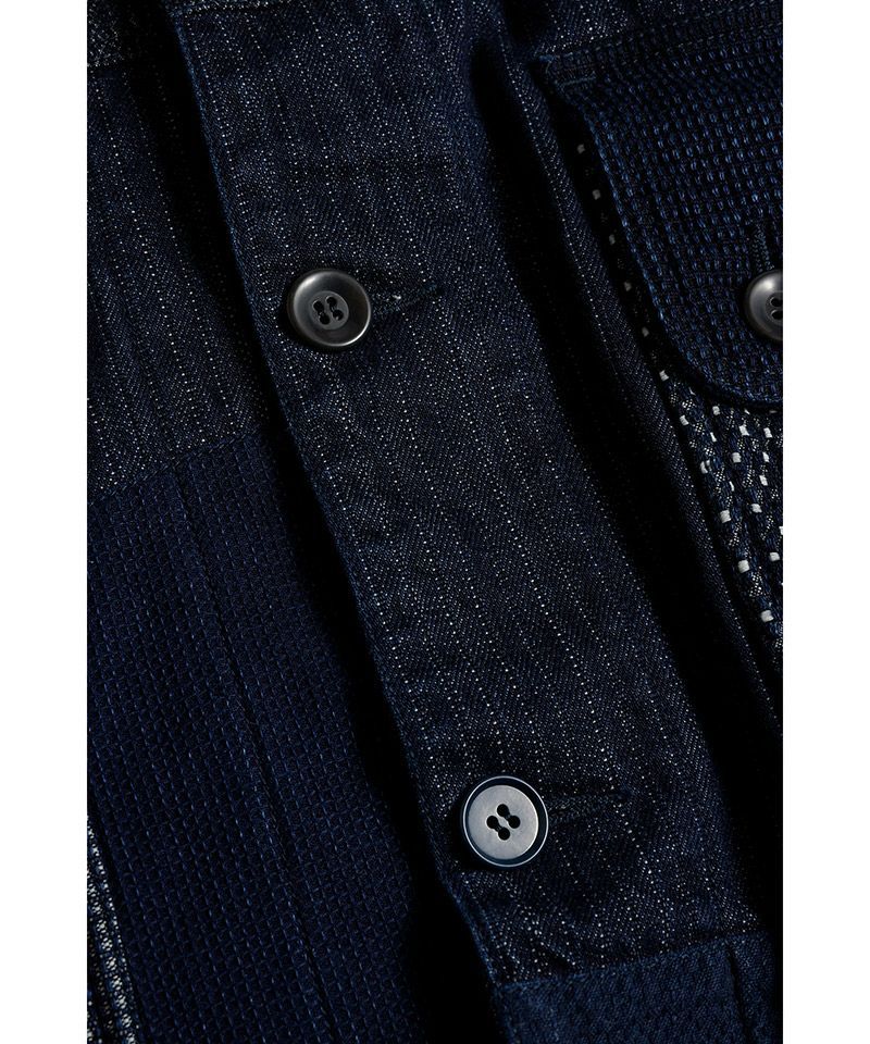 ファンダメンタル デニムシャツ COVERALL JACKET RINSE(FA25JK31R)INDIGO☆新作発売！