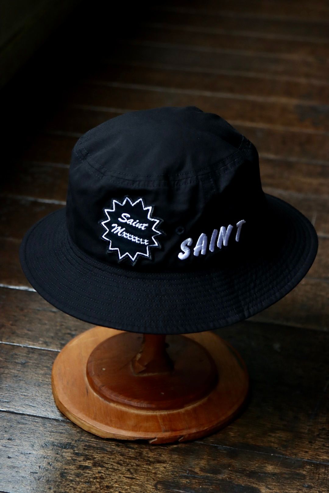 SAINT MICHAEL バケットハット 黒 ONE SIZE