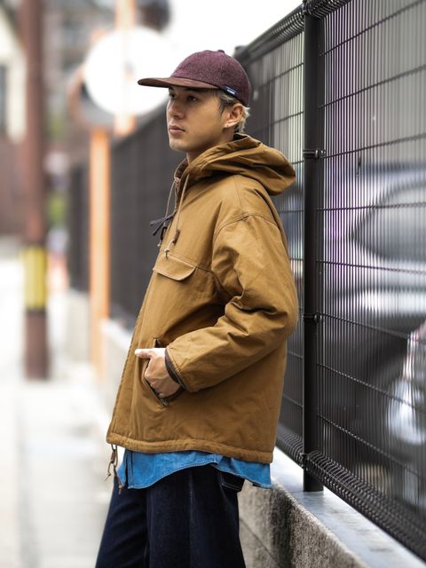 COMME des GARCONS HOMME リバーシブルキルティングフーデッドパーカ
