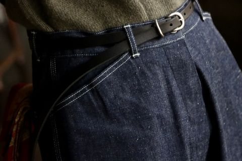 A.PRESSE Military Denim Trousersスタイル