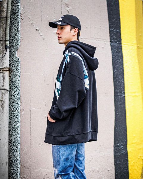 TALKING ABOUT THE ABSTRACTION MMY HANG ON SHOULDER PARKA スタイル
