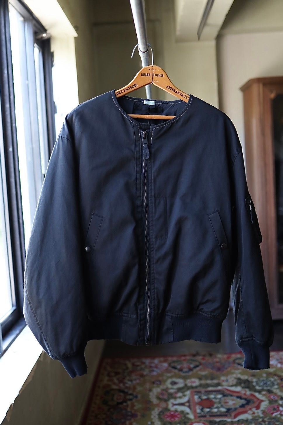 アプレッセ 2025 STYLE2 Vintage Silk Flight Custom Jacket(25AAP-01-28)BLACK☆10月25日(土)発売!
