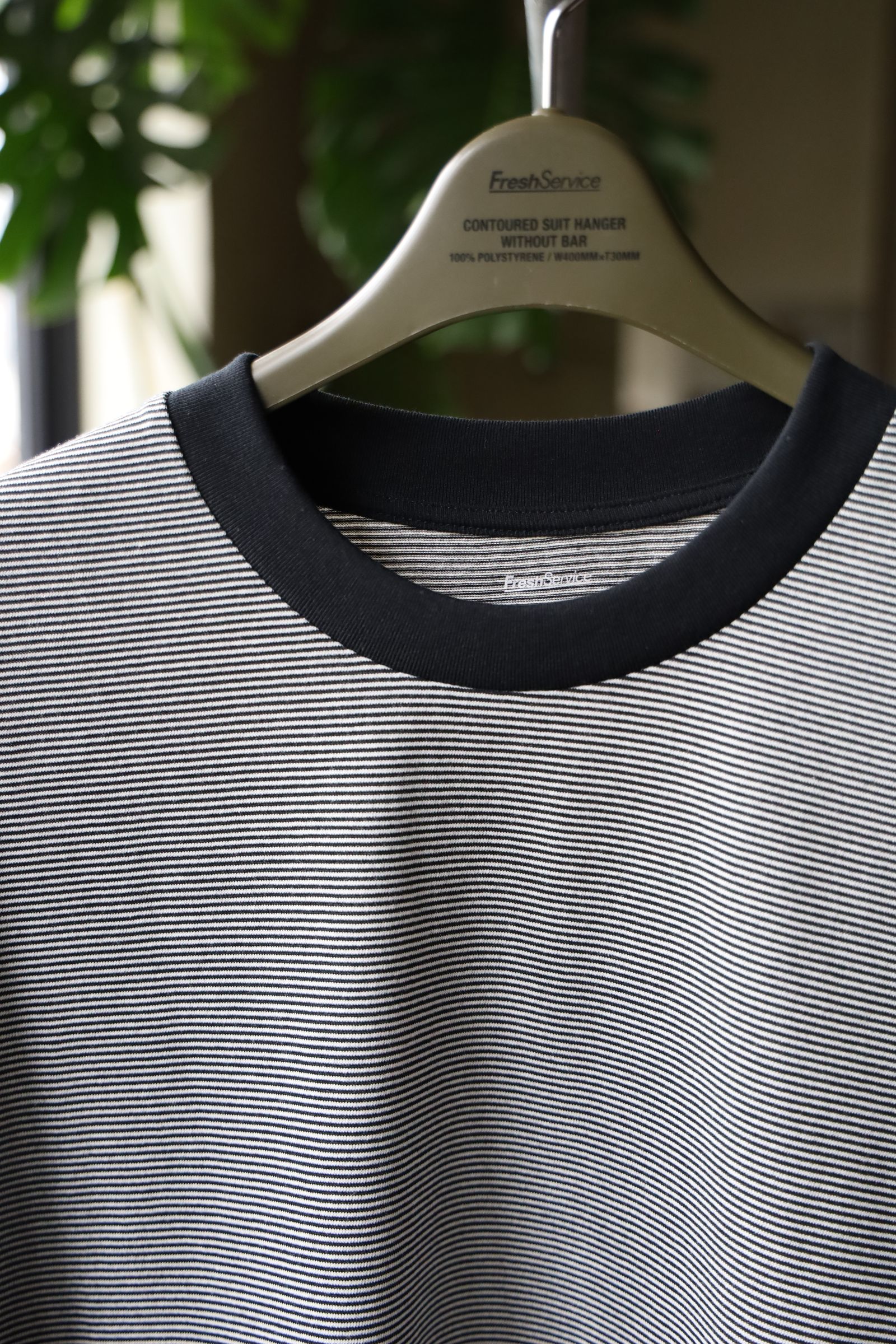 フレッシュサービス MICRO BORDER L/S TEE (FSC251-70114)WHITE×BLACK☆3月15日(土)発売！