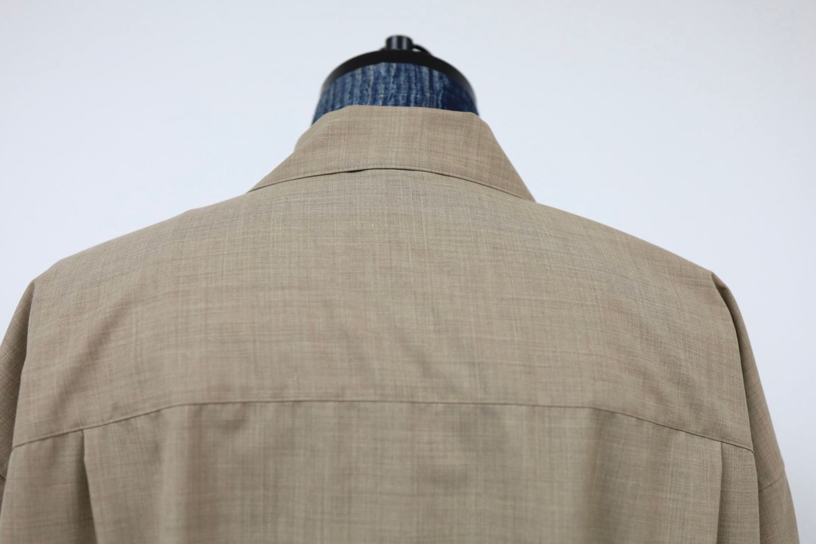 Graphpaper 26SS Fine Wool Heather S/S Skipper Shirt(GU261-50321)TAUPE☆2月21日(土)発売！
