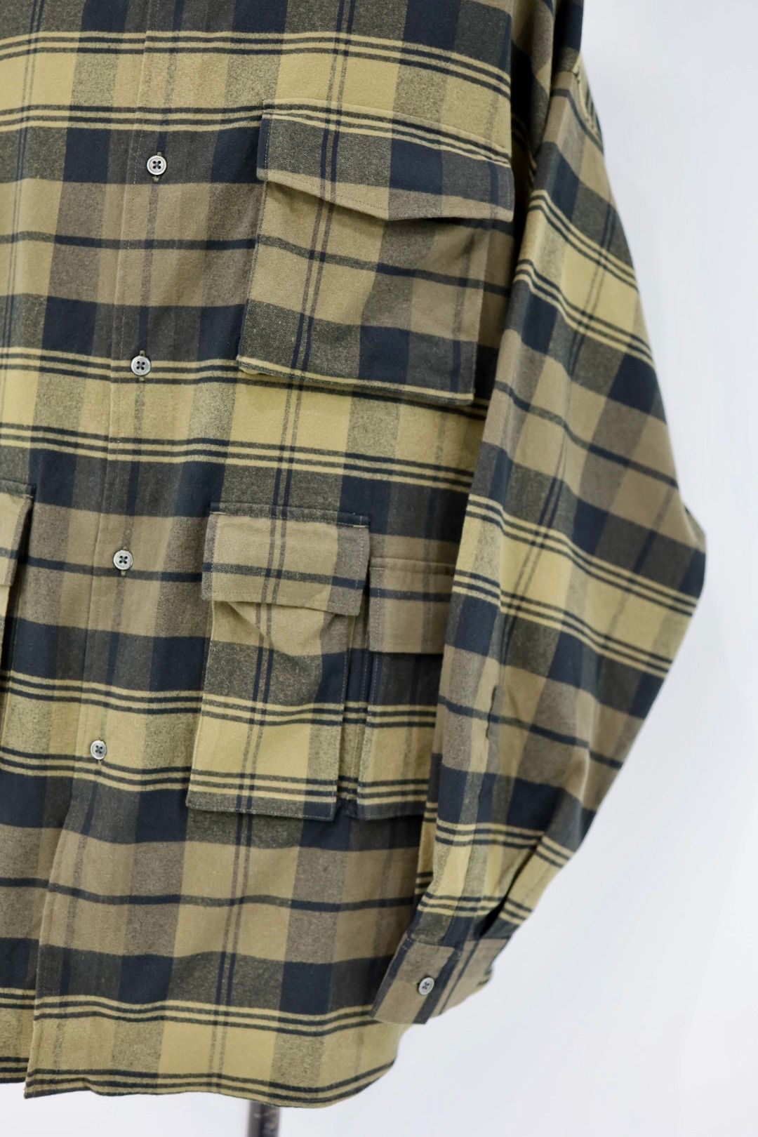 フレッシュサービス FLANNEL CHECK MULTI POCKET SHIRT(FSP254-50059)BROWN☆11月15日(土)発売！