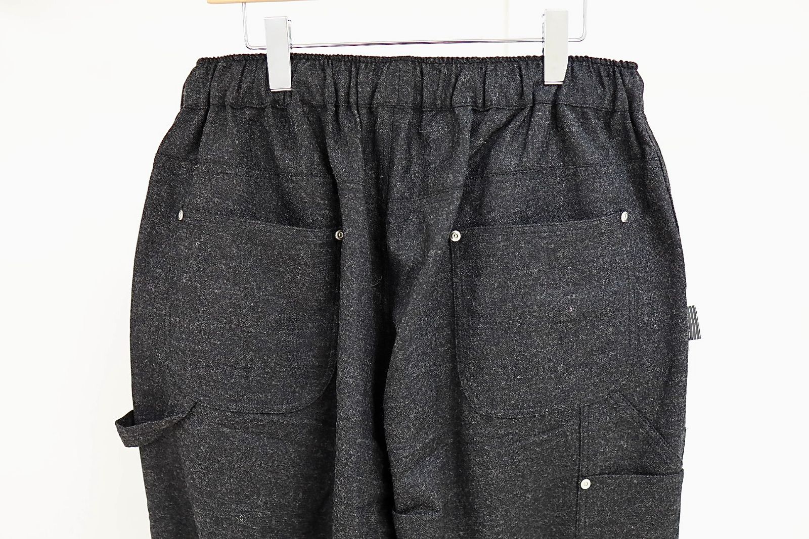 S.F.C 25FW エスエフシー CASHMERE WOOL DOUBLE KNEE PANTS(SFCFW25P08)Black M