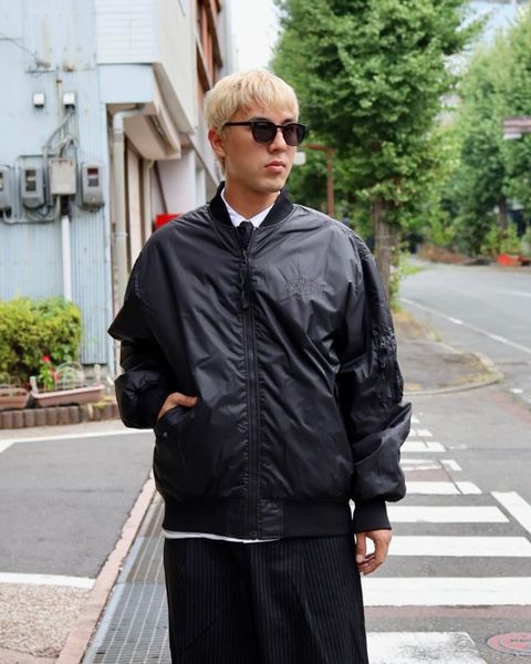 アイジュンヤワタナベマン THE NORTH FACE コラボレーションボンバージャケット(WR-J902-100)BLACK☆8月14日(金)発売！