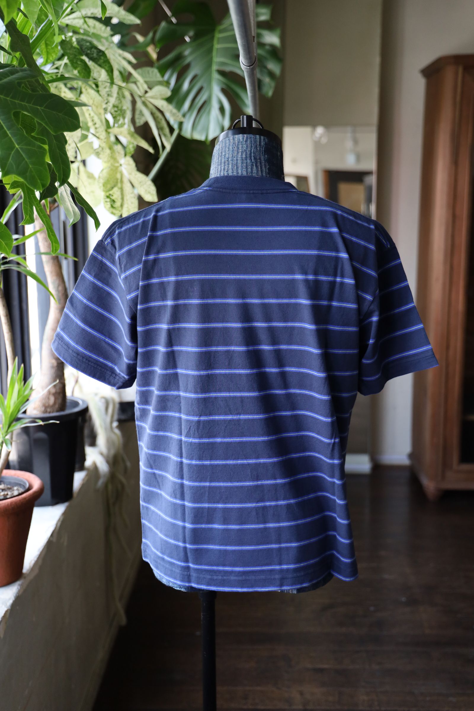 セダンオールパーパス SS25 Striped S/S Tee(SD25S-CT07)Navy x Blue☆5月17日(土)発売！