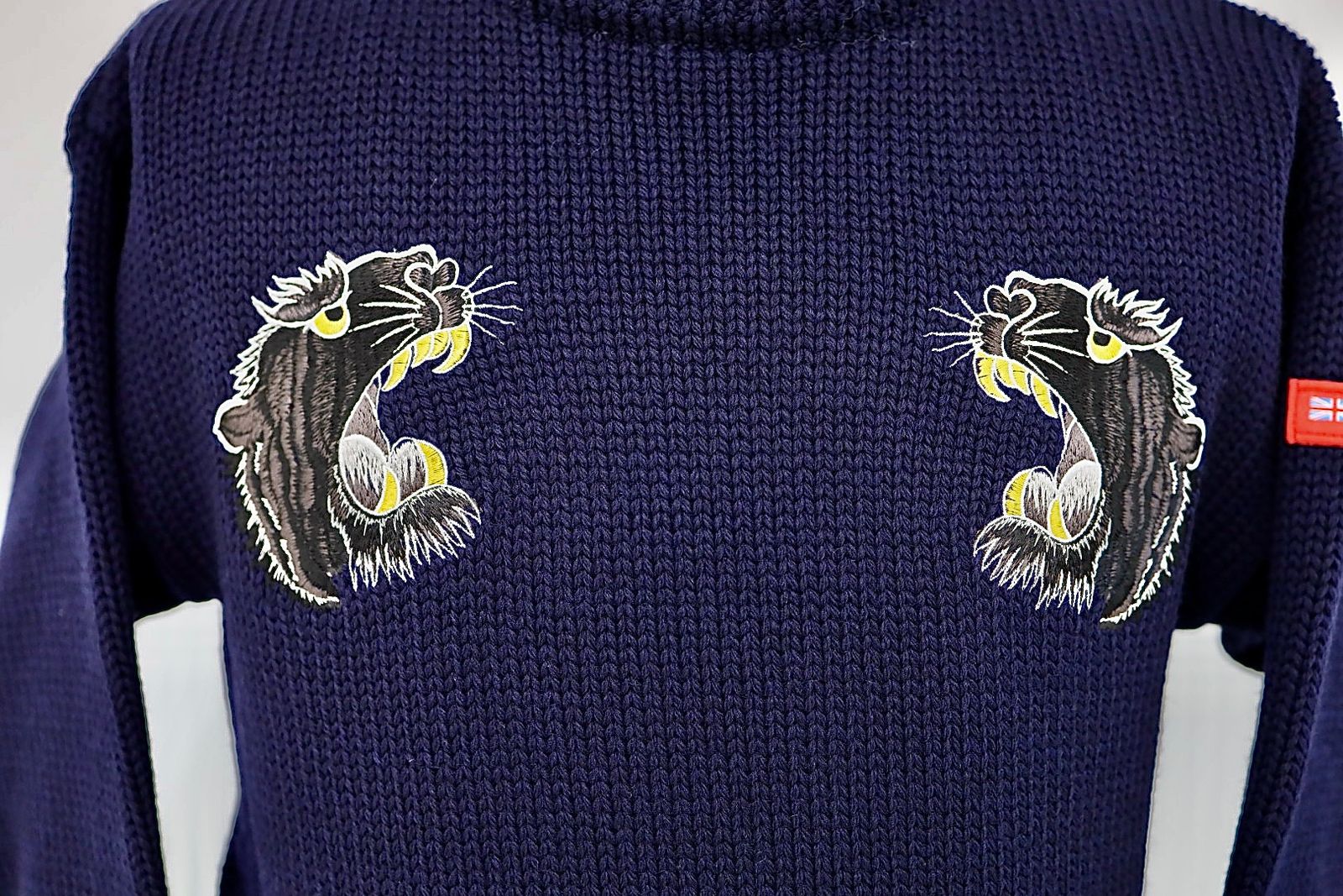 アイ ジュンヤワタナベマン 25AW  Miller Rayner 刺繍 梳毛天竺ニット(WP-N901-100)☆11月14日(金)新作発売！