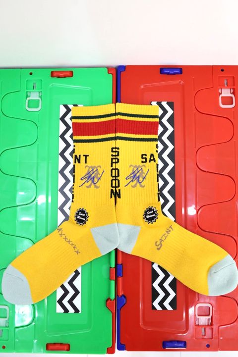 セントマイケル 26SS SW SOCKS/SAINT SW(SM-MK8-0000-C15)YELLOW☆3月7日(土)発売！