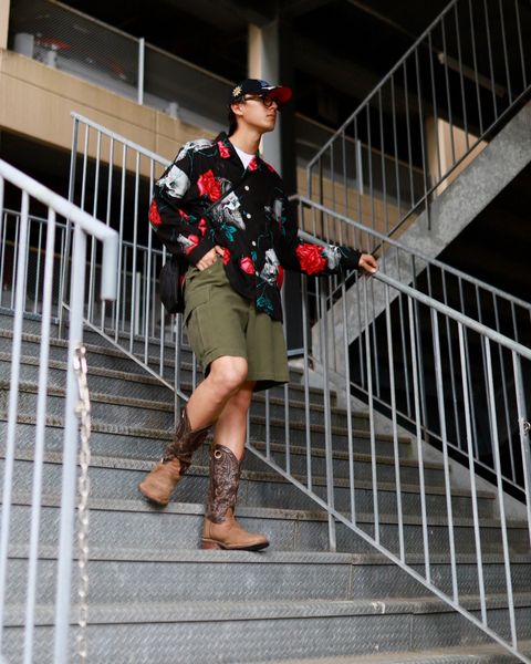 ©SAINT M×××××× ×WILDSIDE YOHJI YAMAMOTO PAJAMA SHIRT markスタイル