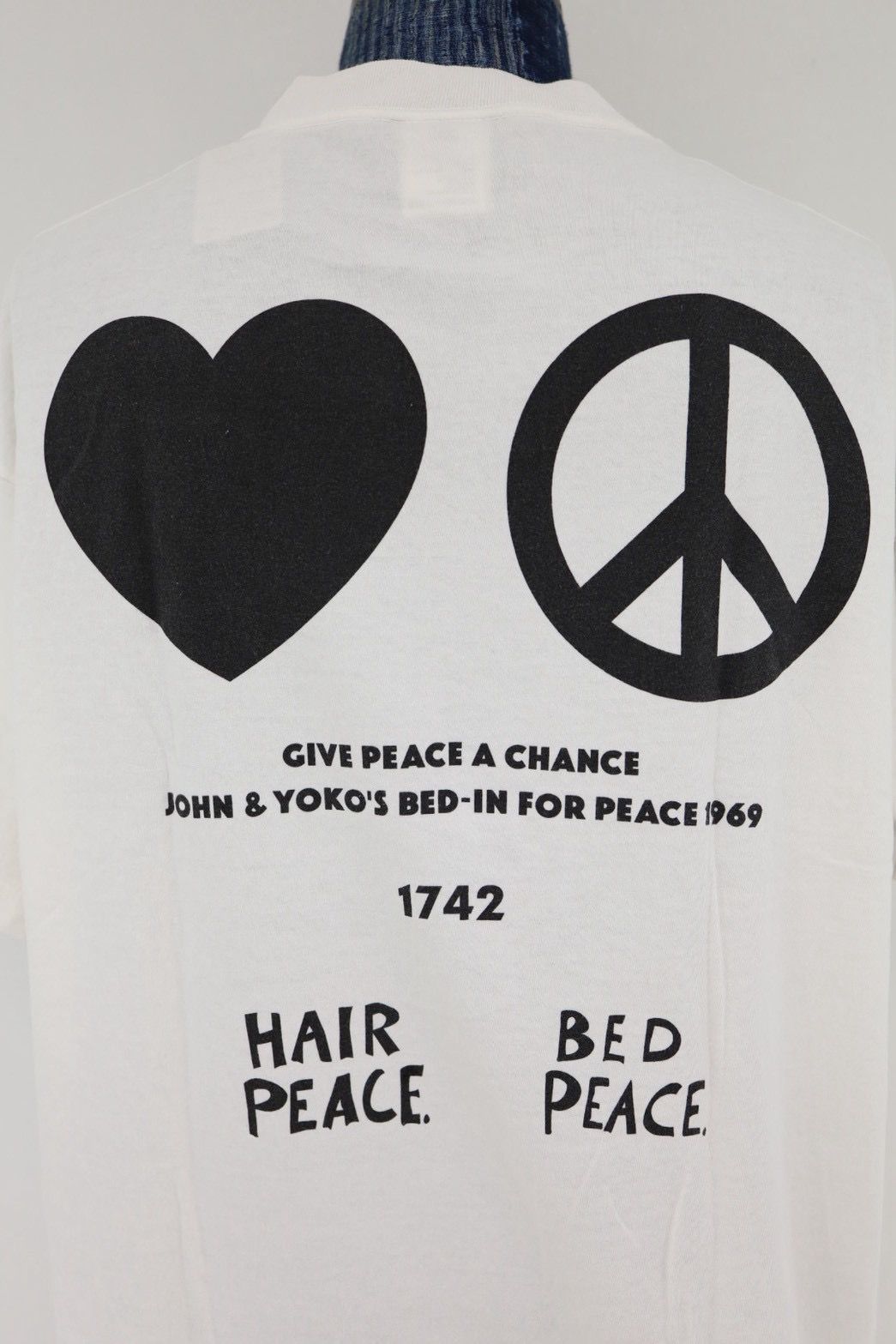 セントマイケル 26SS JL_SS T-SHIRT/IMAGINE PEACE(SM-MK8-0000-C27)WHITE