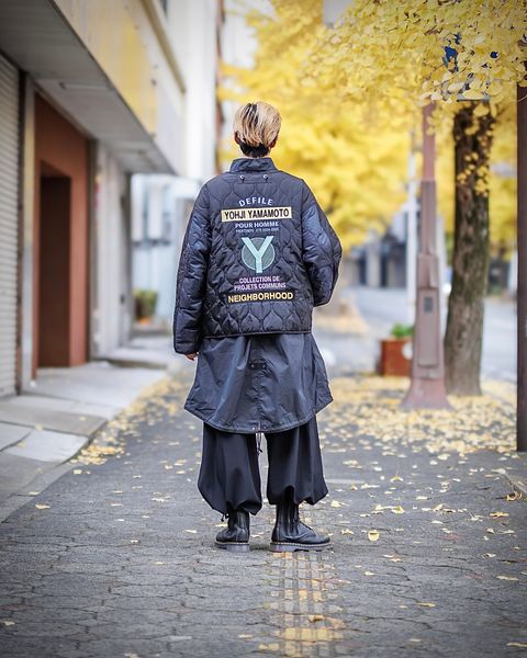 yohji yamamoto x NEIGHBORHOOD FIELD PARKA SHELL&LINER スタイル