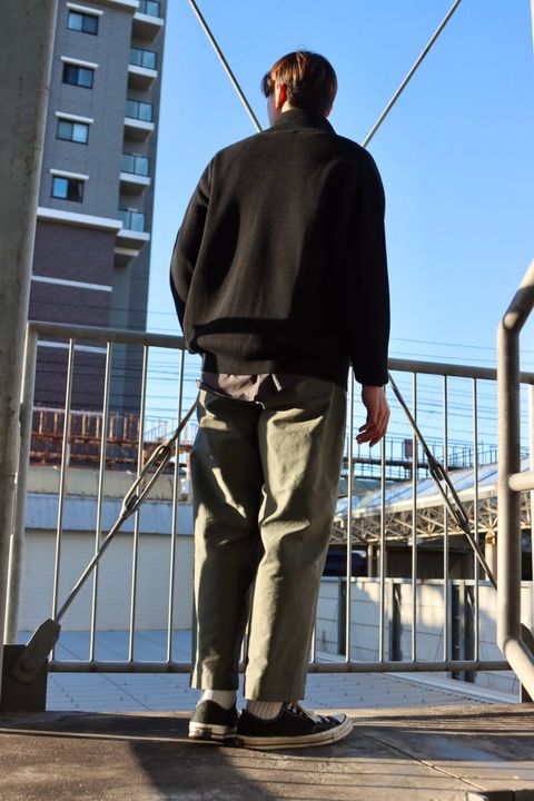 blurhmsROOTSTOCK 23FW Cotton Back Satin Baker Pantsスタイル