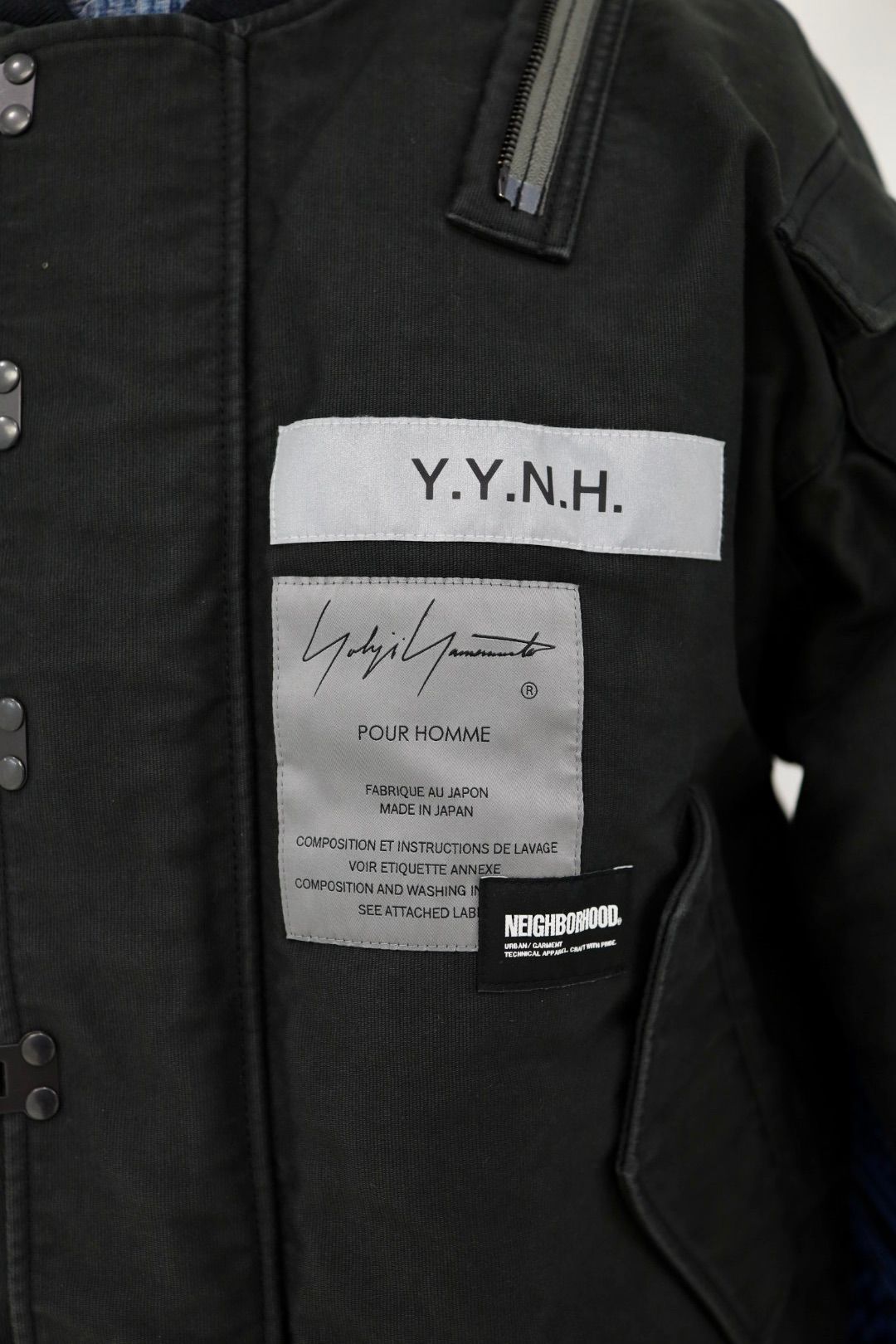 Yohji Yamamoto × NEIGHBORHOOD A-1 デッキジャケット(252SPYYN-JKM02S)BLACK★12月5日(金)発売！