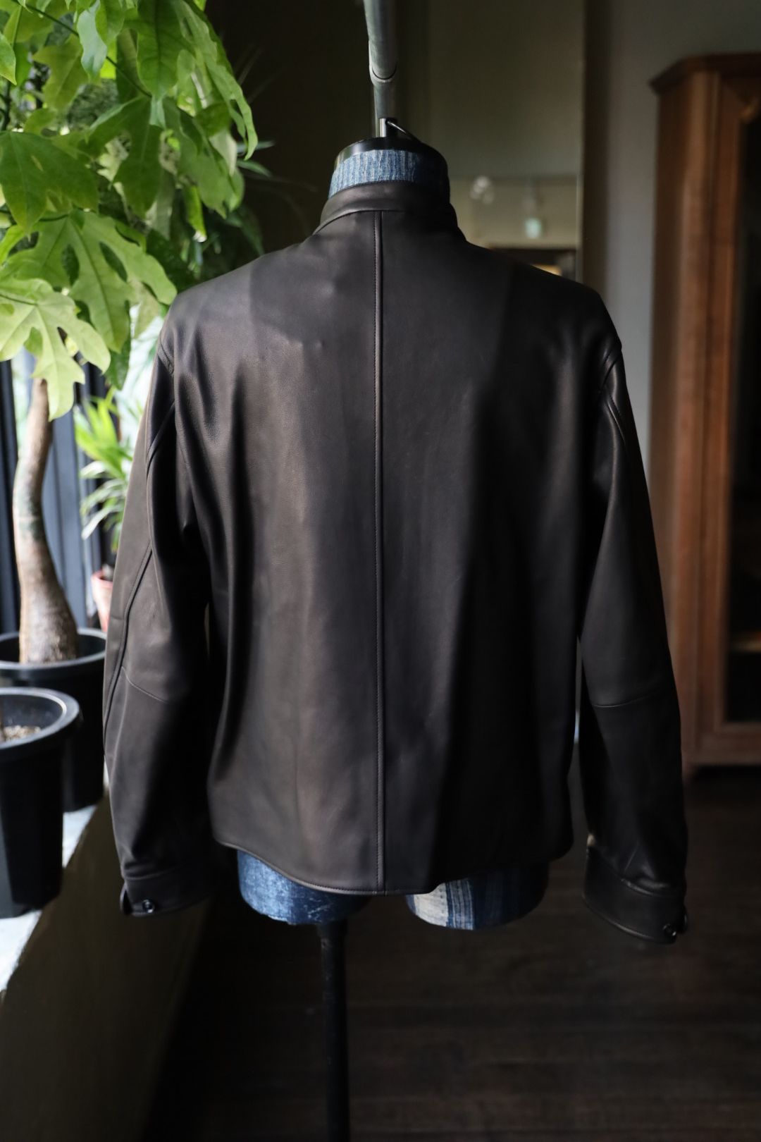 blurhms 25FW Lamb Leather Zip Short Jacket(BHS25F001)black☆8月29日(金)新作発売！
