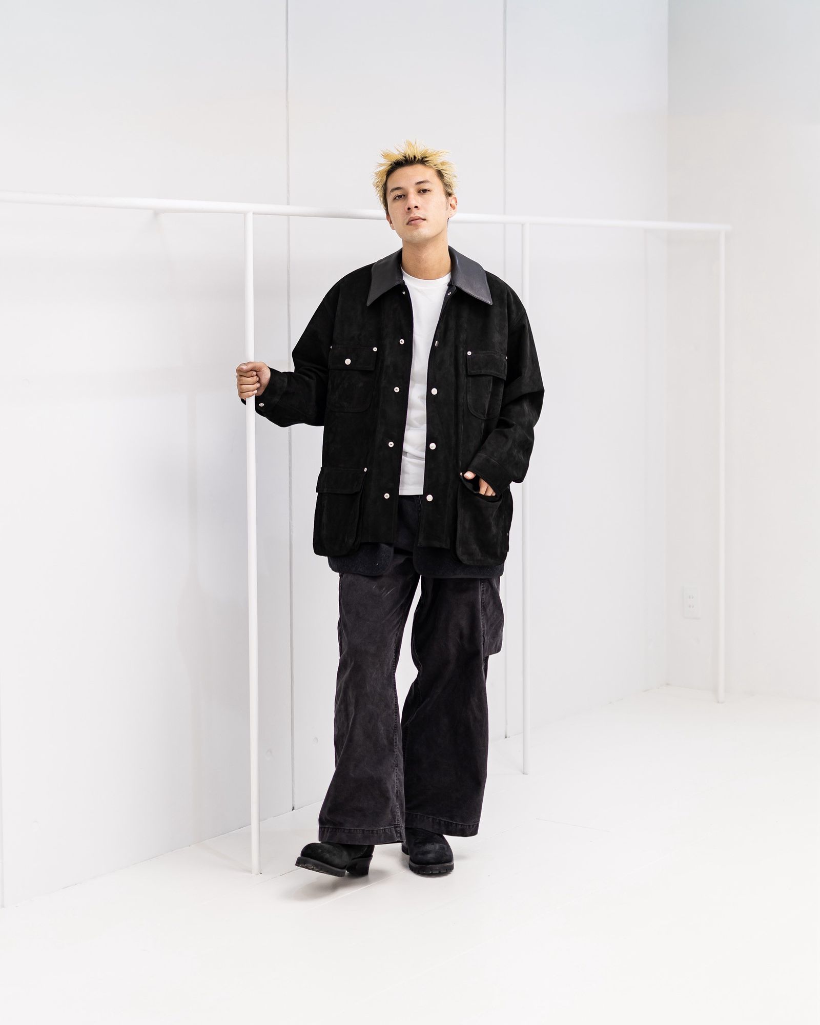 YOKE Nuback Leather Coverall Jacket (BLACK)10月11日(土)新作発売！