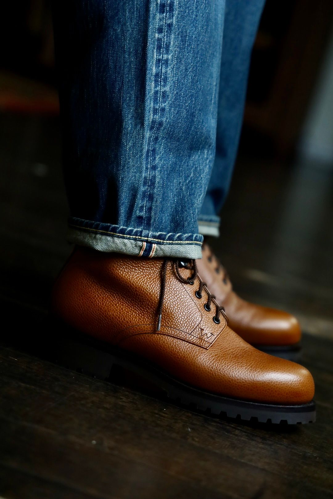 アプレッセ Washed Denim Wide Pants(AP-4002)INDIGO