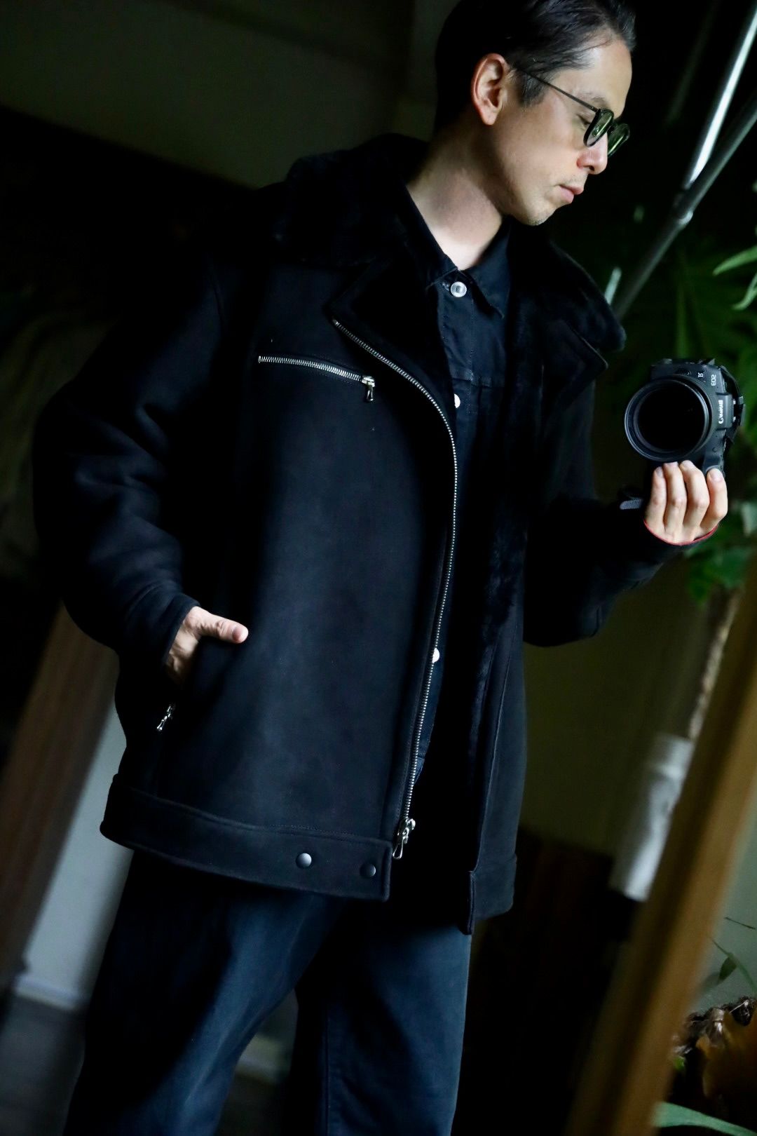 Graphpaper - グラフペーパー24AW Sheep Mouton Aviator Jacket