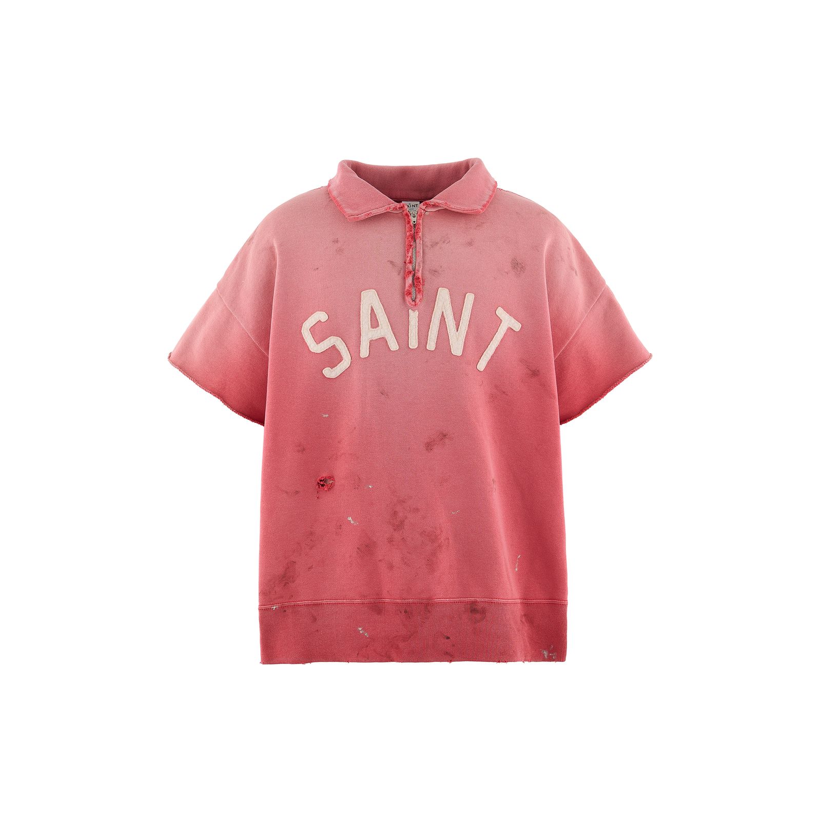 セントマイケル 26SS SAINT HALF ZIP SWEAT(SM-MK8-0000-053)RED☆4月11日(土)発売！