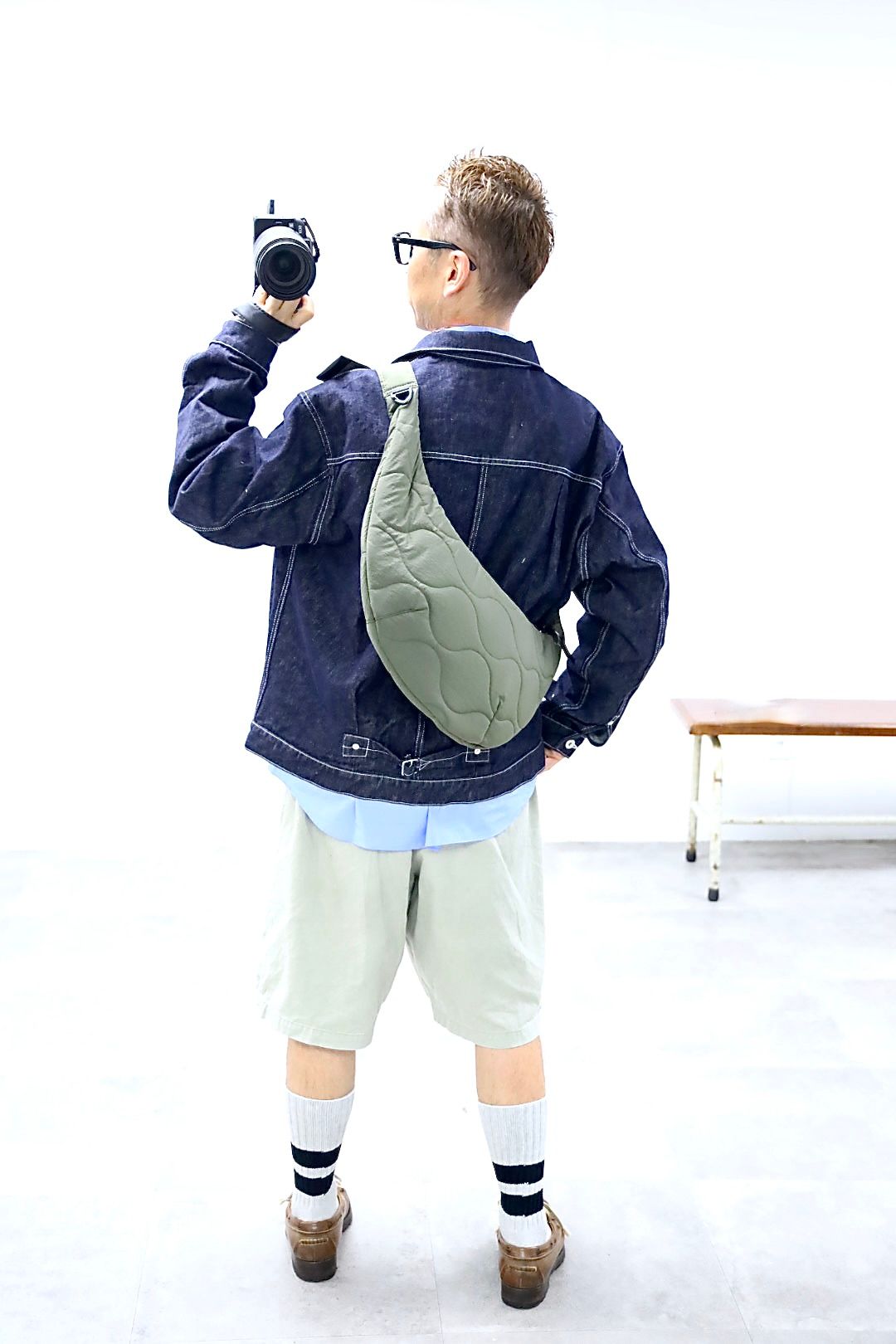 コムデギャルソンオム26FW キルティングショルダーバッグ(HR-K205-051-2)KHAKI☆8月7日(金)発売！