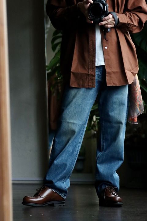 A.PRESSE 23SSデニム Washed Denim Pants E(23SAP-04-24H)BLEACHスタイル