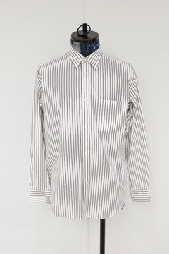 グラフペーパー 25AW SIDOGRAS Stripe Regular Collar Shirt(GM254-50024STB])BROWN STRIPE☆10月25日(土)発売！