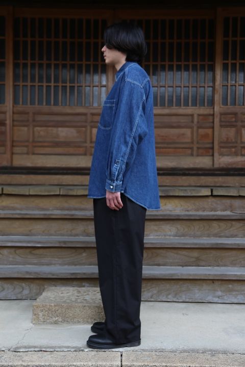 Graphpaper Denime Regular Collar Shirt style.2021.2.20.