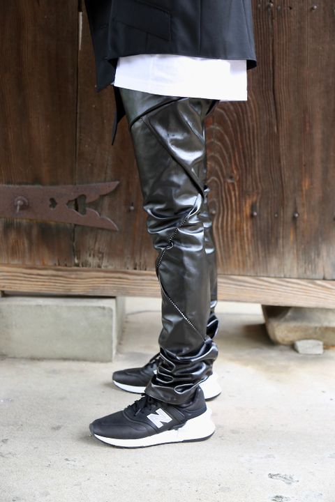 sulvam Grafting pants"BLK"style.2020.7.14.