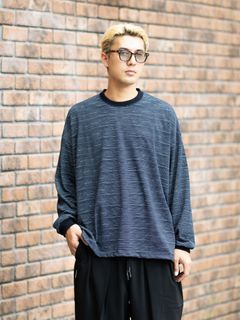 S.F.C 2026FW エスエフシー SUPER BIG LS TEE(SIDE STRIPE TECH) (SFCFW26CS11)Navy☆9月12日(土)発売！