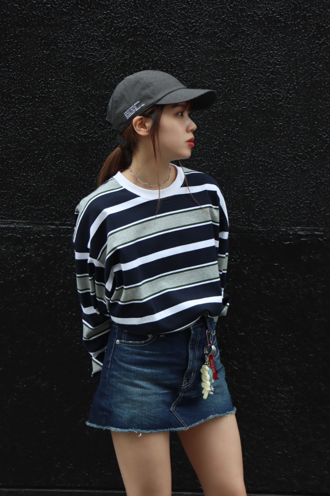 FreshService 23ss MULTI BORDER L/S TEE style.2023.5.28