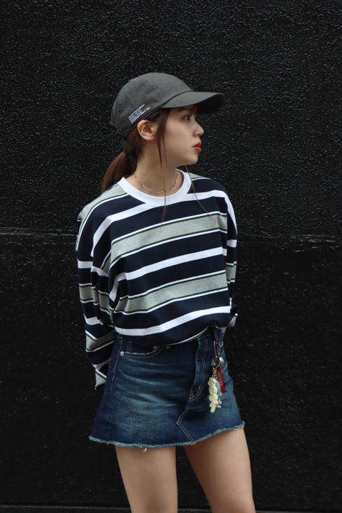 FreshService 23ss MULTI BORDER L/S TEE style.2023.5.28