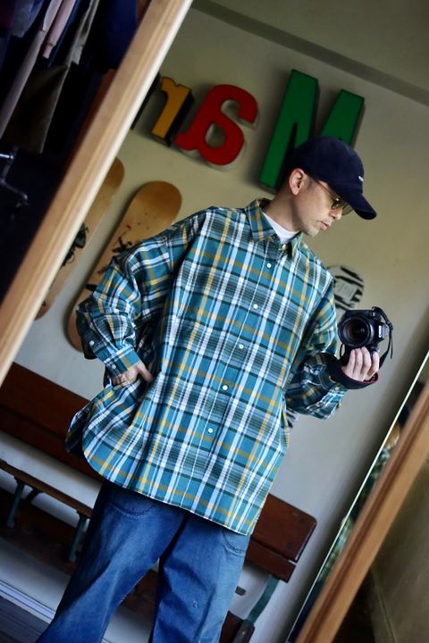 FreshService CORPORATE CHECK REGULAR COLLAR SHIRTスタイル.2022.11.2.