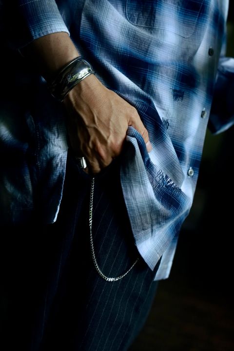 BOW WOW RAYON CHECK SHIRTS REPAIREDスタイル