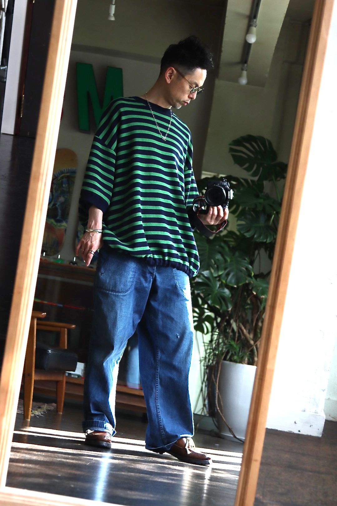 トップス is-ness 22SS LONG SLEEVE BASQUE SHIRT LONG SLEEVE BASQUE SHIRT (1003SC03-1) | is-ness / カットソー